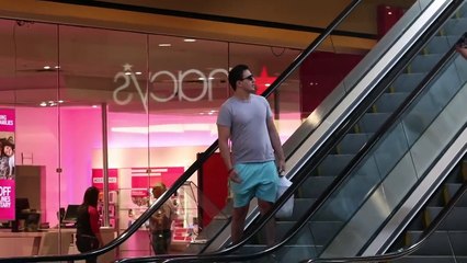 STARING at Strangers on the Escalator 😳😂 | Awkward Public Prank!
