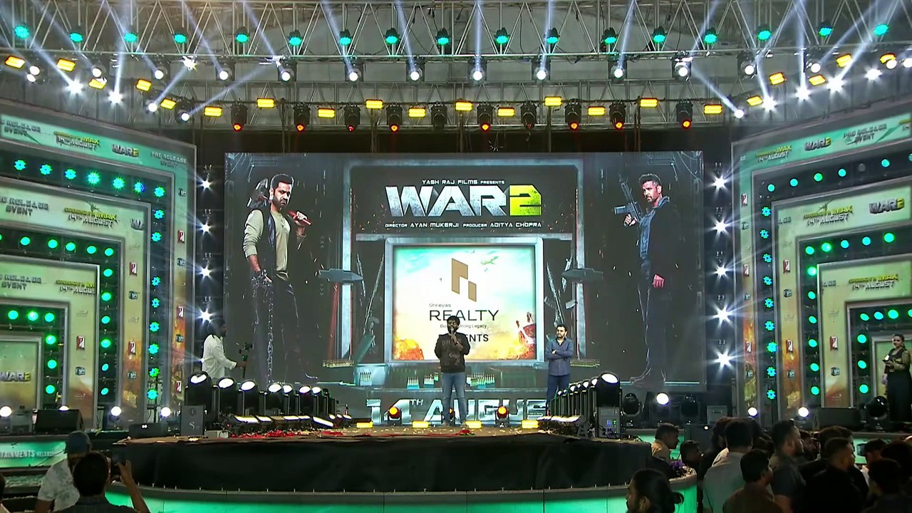 Naga Vamsi S Speech at WAR 2 Pre-Release Event ｜ NTR, Hrithik Roshan, Kiara Advani, Ayan Mukerji