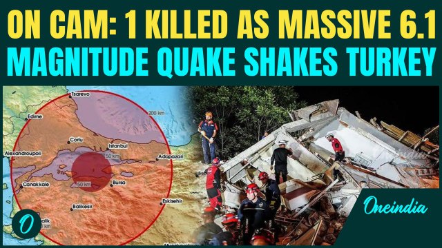 Turkey Earthquake: SHOCKING Moment 6.1 Magnitude Quake Flattens Buildings in Turkey | People Flee