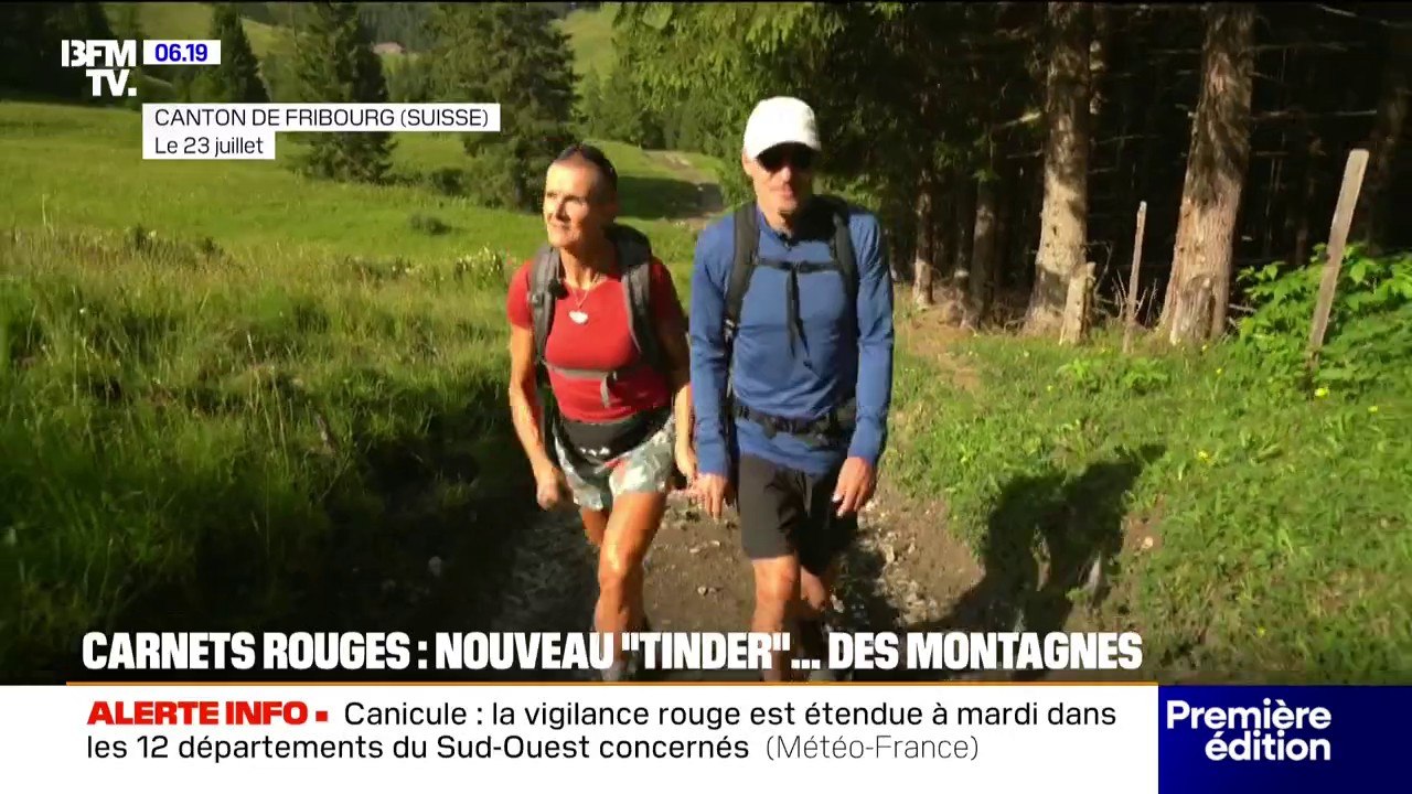 Des carnets rouges au sommet des montagnes pour rencontrer l'amour: un randonneur suisse crée le "Tinder des montagnes"