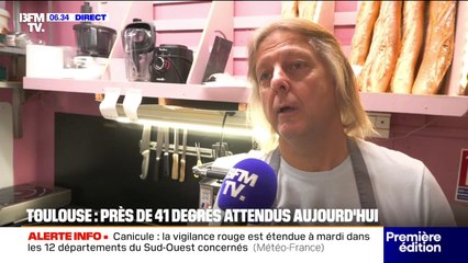 Canicule à Toulouse: les commerçants s'adaptent aux fortes chaleurs