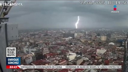 Potente rayo en la CDMX provocó que el sismógrafo se activara