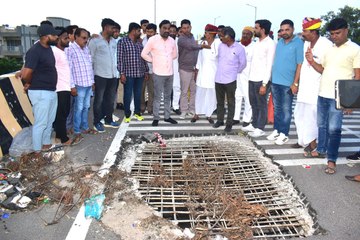 मानासर आरओबी का निरीक्षण करने के बाद बोले सांसद बेनीवाल - भाजपा नेताओं आंखें मूंदी