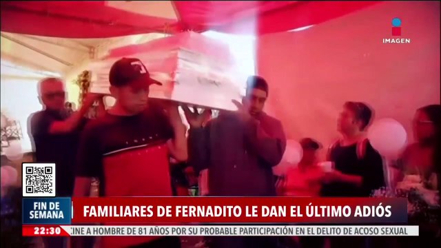 Entre exigencias de justicia y flores, así dieron el último adiós a Fernandito