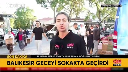 Balıkesir'deki depremde 16 bina yıkıldı, vatandaş geceyi sokakta geçirdi