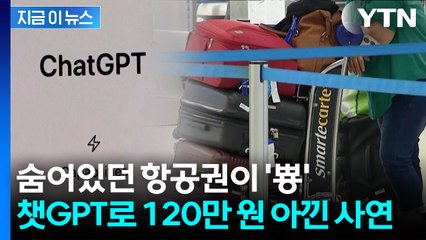 "140만원 항공권을 12만원에"...챗GPT 이용한 꿀팁 화제 [지금이뉴스] / YTN
