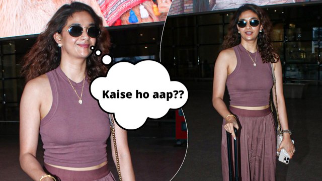 Pan-Indian Actress Keerthy Suresh Gets Snapped At Mumbai Airport, Looking Effortlessly Stylish!