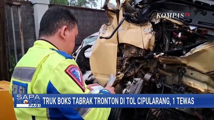 1 Orang Tewas Akibat Tabrakan Truk Boks dan Tronton di Tol Cipularang | SAPA PAGI