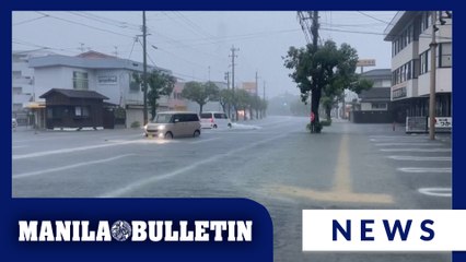 Heavy rains in southern Japan cause flooding and mudslides, leaving several people missing