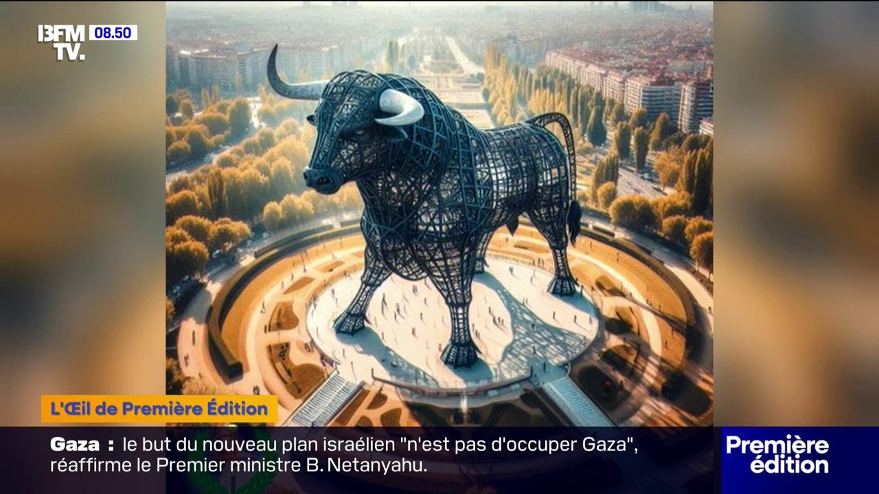 Espagne: un taureau géant de 300 mètres pour rivaliser avec la Tour Eiffel ?