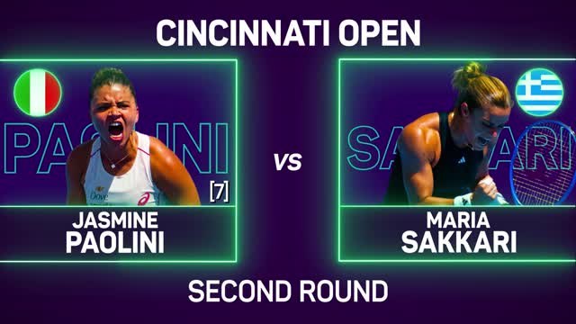 Paolini survives Sakkari scare to progress in Cincinnati