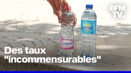 Une contamination importante aux microplastiques relevée dans les eaux Contrex et Hépar