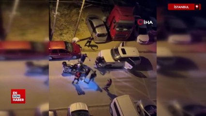 Esenyurt’ta polisin 'dur' ihtarına uymayan şahıslar polise saldırdı