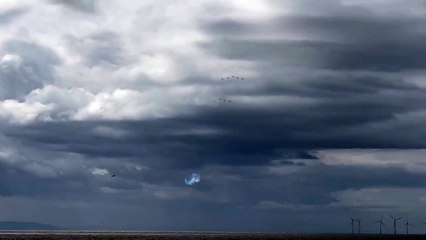 Watch as Red Arrows fly over Merseyside during Blackpool Air Show 2025