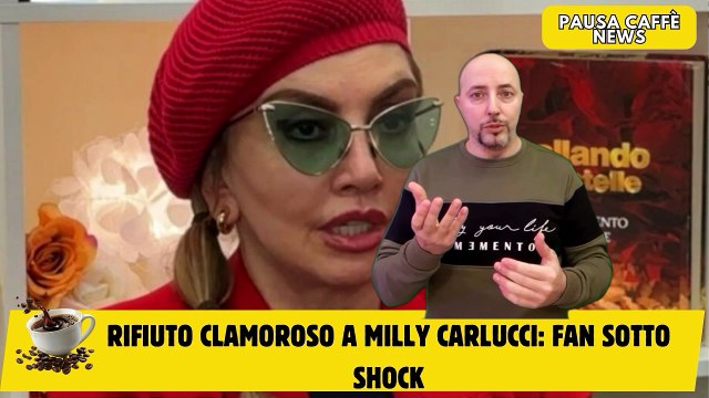 Rifiuto clamoroso a Milly Carlucci fan sotto shock