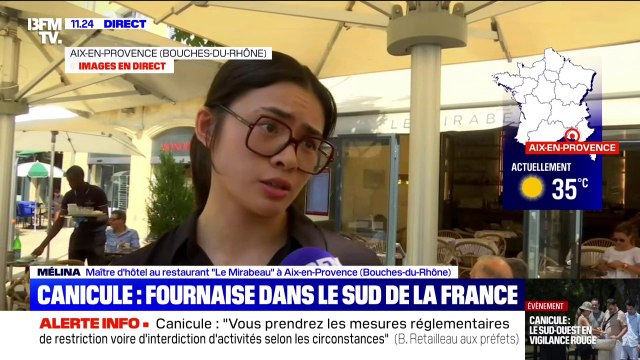 Brumisateurs, carte plus fraîche, plus de pauses pour le personnel...à Aix-en-Provence, ce restaurant s'adapte pour faire face à la canicule