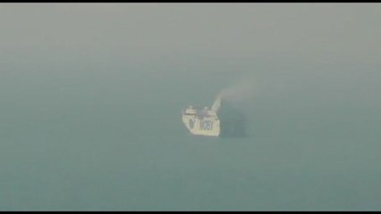 L'incendio a bordo nave-traghetto Rubattino, tra Palermo e Napoli
