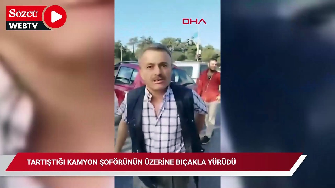 Arnavutköy'de tartıştığı kamyon şoförünün üzerine bıçakla yürüdü