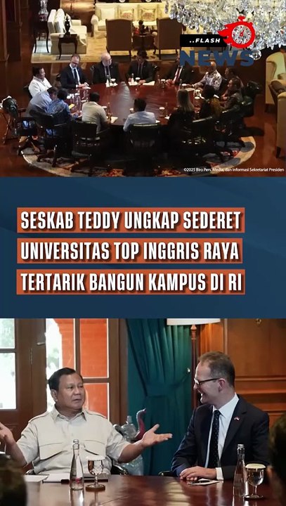 Seskab Teddy Ungkap Sederet Universitas Top Inggris Raya Tertarik Bangun Kampus di RI