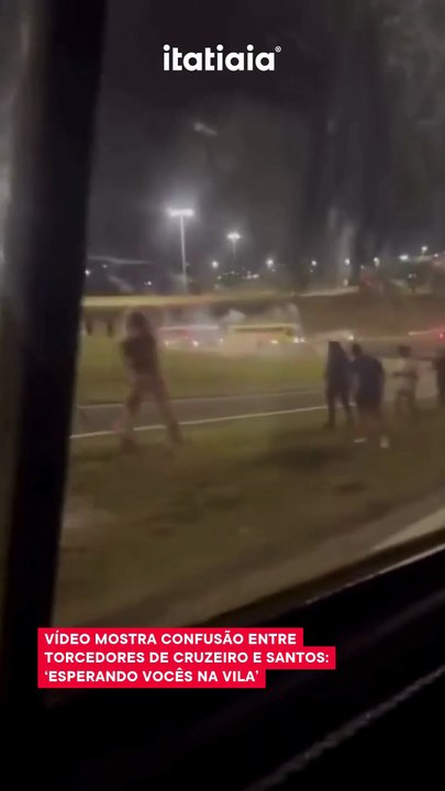 Vídeo mostra confusão entre torcedores de Cruzeiro e Santos: ‘Esperando vocês na Vila’