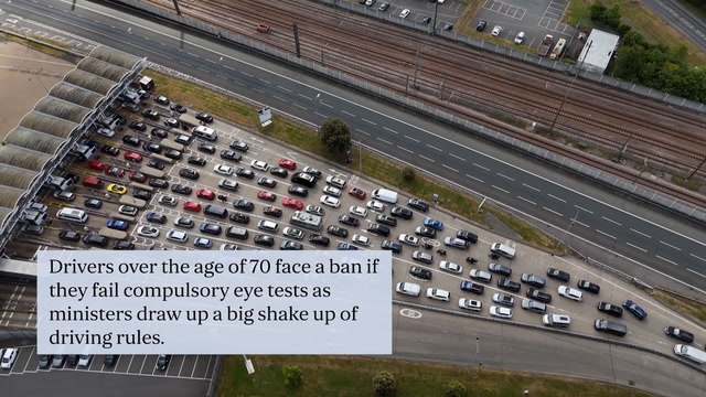 Drivers over 70 face eye tests every three years in plans to overhaul UK road safety laws