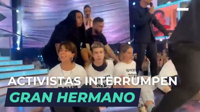 Activistas interrumpen Gran Hermano Israel para denunciar el genocidio en Gaza