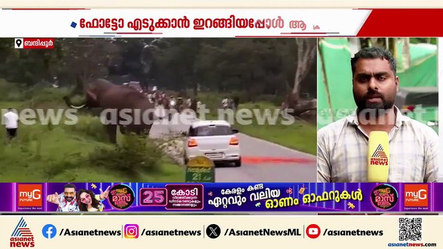 ബന്ദിപ്പൂരിൽ വിനോദ സഞ്ചാരിയെ ആന ആക്രമിച്ചു; ഫോട്ടോയെടുക്കാൻ ശ്രമിച്ചപ്പോഴായിരുന്നു സംഭവം