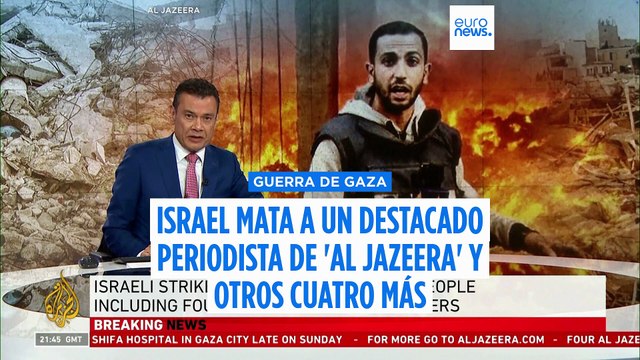 Israel mata a 5 periodistas de 'Al Jazeera' en un ataque contra Gaza