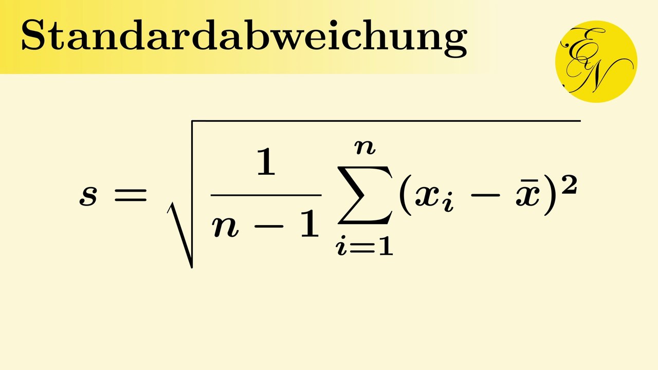 Standardabweichung einer Stichprobe
