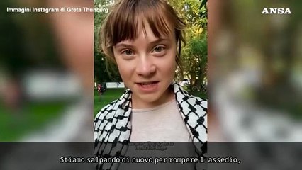 Global Sumud Flotilla, Greta Thunberg: "Stiamo per partire per Gaza di nuovo"