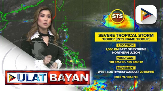 Bagyong Gorio, patuloy na binabantayan sa loob ng PAR; Habagat, patuloy na magpapaulan sa ilang parte ng bansa | ulat ni Ice Martinez