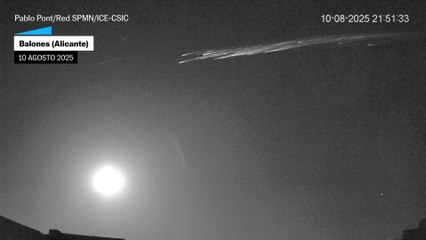 Restos del cohete chino 'Jielong-3' iluminan el cielo del sureste español