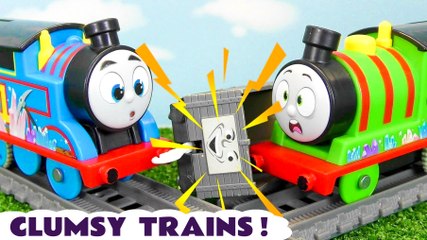 Is Thomas The Train or Percy the clumsy engine in this fun Toy Train Story?