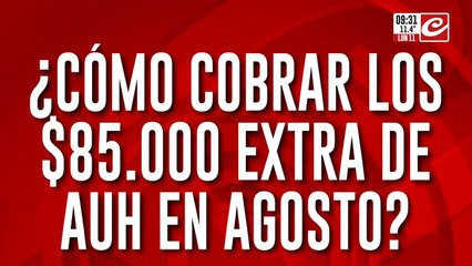 AUH: ¿cómo hacer para cobrar los 85 mil extras que se entregan en agosto?