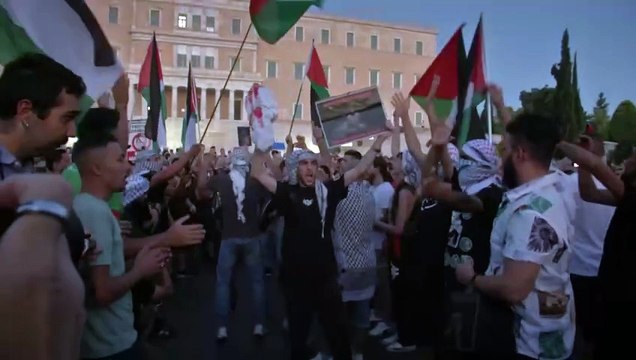 Proteste pro-Palestina in Grecia contro la guerra a Gaza