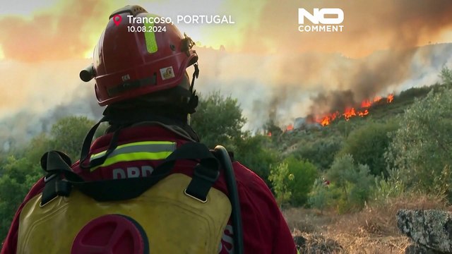 SEHEN: Waldbrände bedrohen Dörfer in Portugal bei extremer Hitze
