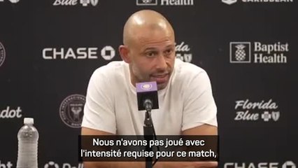 Inter Miami - Mascherano : "Je suis très déçu et inquiet"