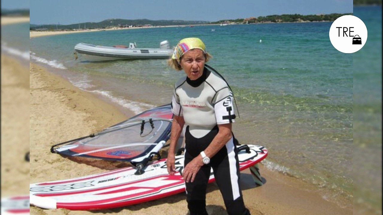 La dieta de la mujer de 98 años que practica windsurf y no come nada hasta las 11:00h: “Me bebo todas las mañanas medio litro de agua con suplemento de magnesio y potasio”