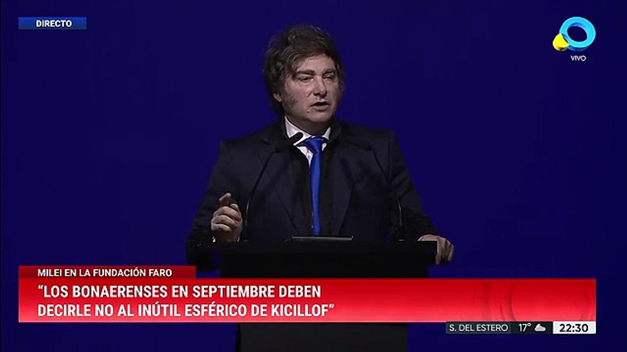 Javier Milei: "está dispuesto a hacer fraude porque se vota con otro sistema que no es la boleta electrónica"