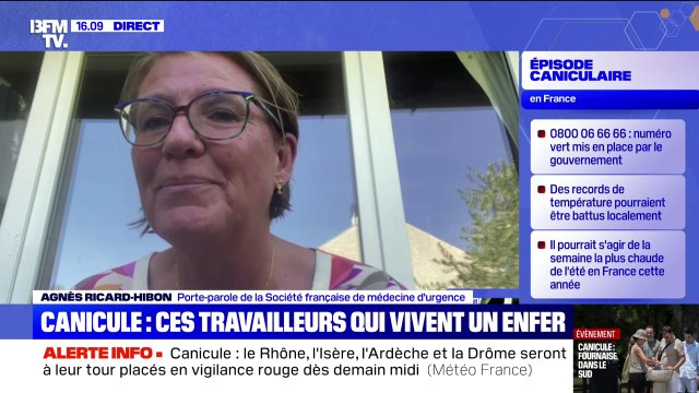 Canicule: pour Agnès Ricard-Hibon, porte-parole de la Société française de médecine d'urgence, il faut à tout prix éviter de faire de l'exercice pendant les périodes de fortes chaleurs