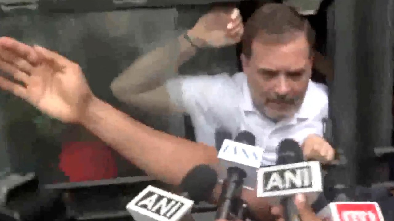 Rahul Gandhi Detained During INDIA Bloc Protest Over Voter List Revision