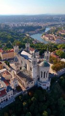 Basilique Notre-Dame de Fourvière, Lyon en France.