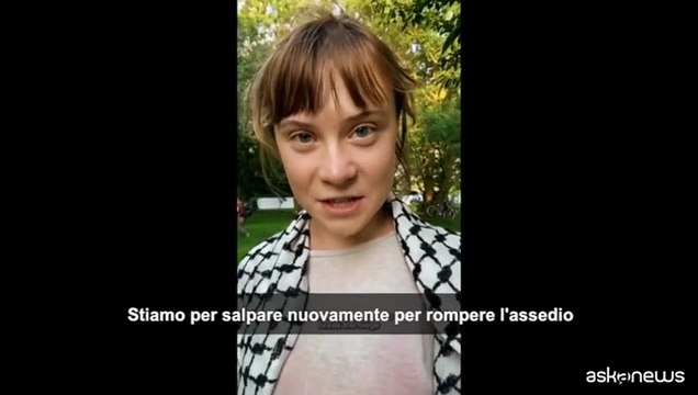 Gaza, Thunberg e altri attivisti pronti a salpare con nuova Flottilla