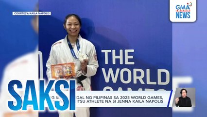 Unang silver medal ng PIlipinas sa 2025 World Games, nakamit ng jiu-jitsu athlete na si Jenna Kaila Napolis | Saksi