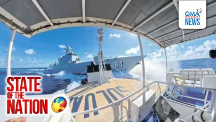 Warship at Coast Guard Vessel ng China, nagkabanggaan habang hinahabol ang barko ng PCG | SONA