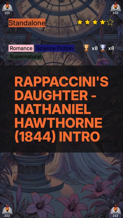 Rappaccini's Daughter - Nathaniel Hawthorne (1844) Intro