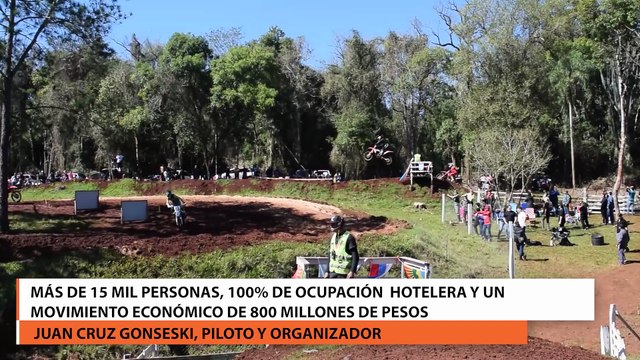 motocross en eldorado más de 15 mil personas, 100% de ocupación hotelera y un movimiento económico de 800 millones de pesos
