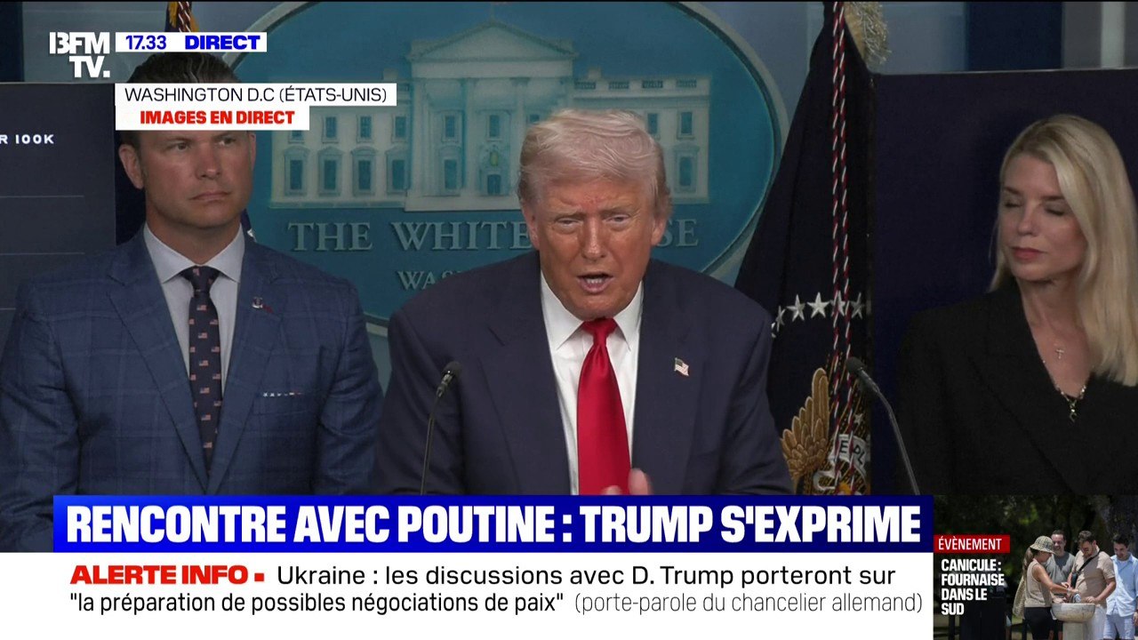 "Je m'entends bien avec Vladimir Poutine", déclare Donald Trump, quatre jours avant sa rencontre avec le chef du Kremlin