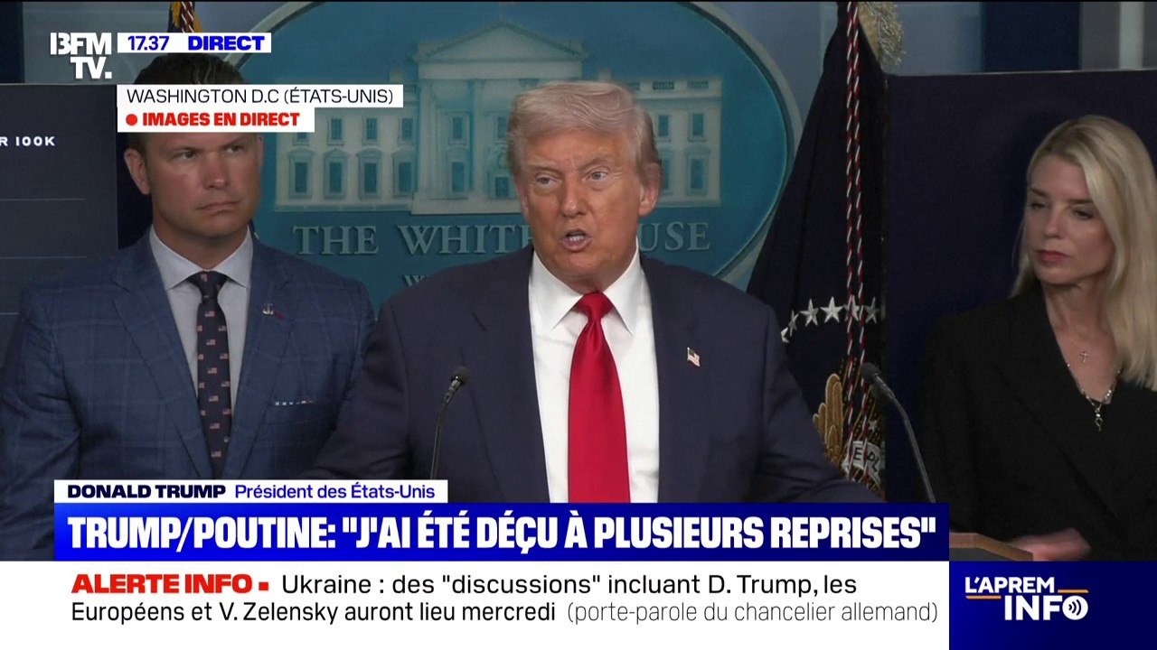 "Il faudra que des territoires soient échangés", affirme Donald Trump à propos de la guerre en Ukraine