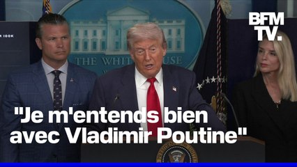Rencontre Trump/Poutine en Alaska: la conférence de presse du président américain à J-4